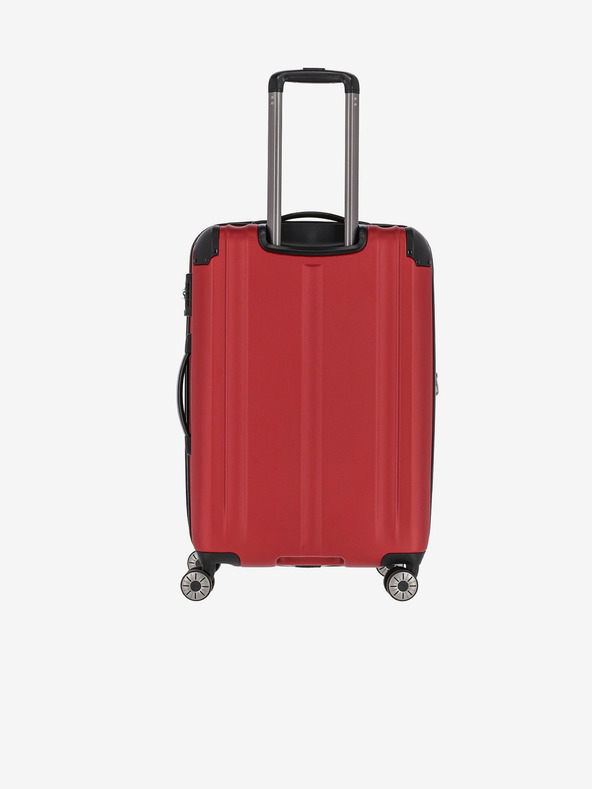 Travelite Set od tri putna kofera crvene boje Travelite City 4w S, M, L