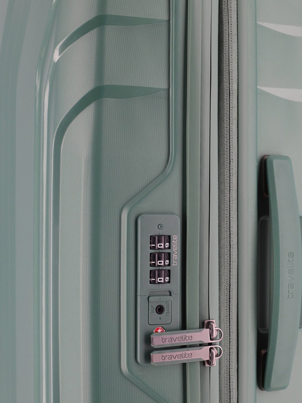 Travelite Svijetlo zeleni putni kofer Travelite Elvaa 4w S