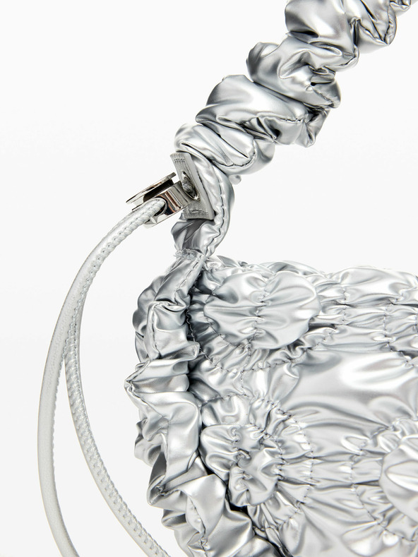 Desigual Ženska torbica srebrne boje Desigual Flossy Eibar Mini