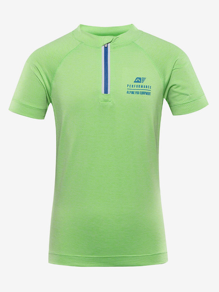 ALPINE PRO Zelena dječačka biciklistička majica Alpine Pro LATTERO koja se brzo suši
