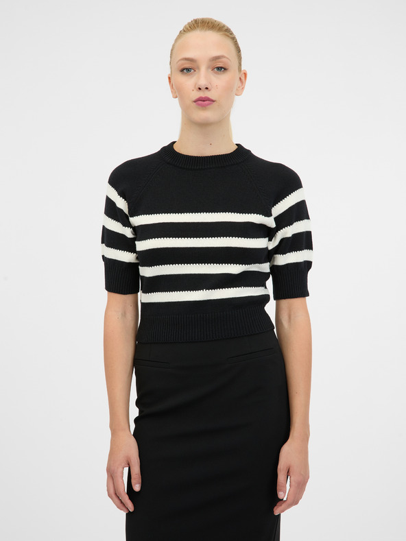 Orsay Crni ženski džemper kratkih rukava ORSAY