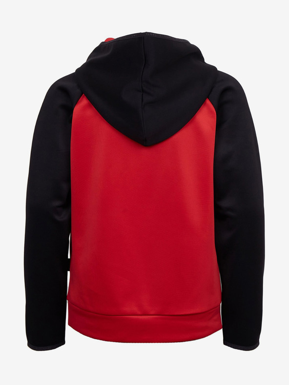 Sam 73 Crno-crvena unisex dječja majica s kapuljačom SAM73 Draco