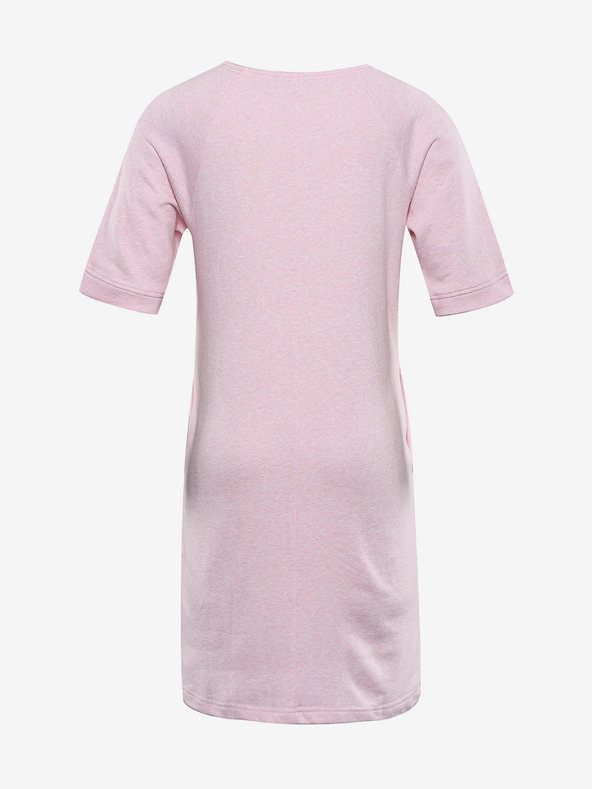 ALPINE PRO Alpine Pro MOLEDA roza ženska pamučna haljina