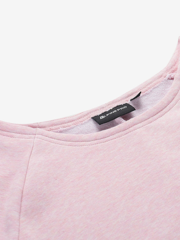 ALPINE PRO Alpine Pro MOLEDA roza ženska pamučna haljina