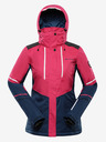 ALPINE PRO Ženska skijaška jakna s ptx membranom ALPINE PRO ZARIBA cabaret