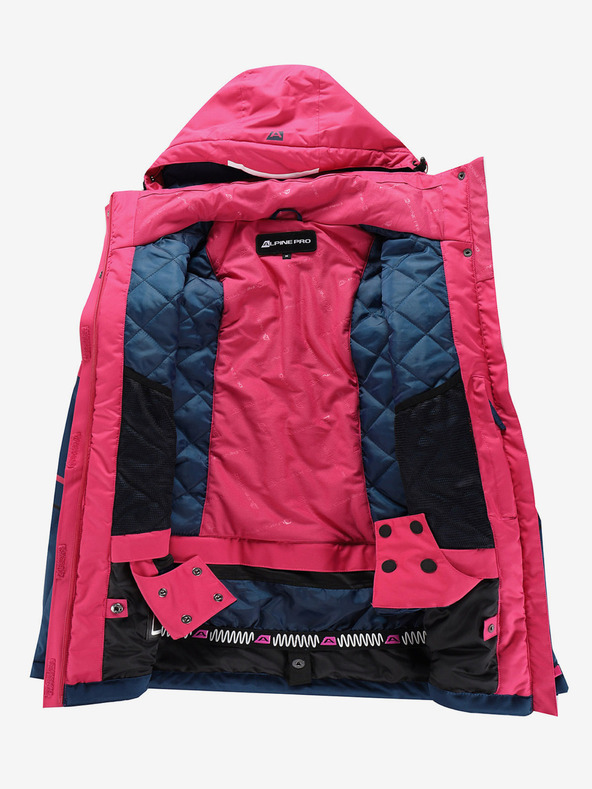 ALPINE PRO Ženska skijaška jakna s ptx membranom ALPINE PRO ZARIBA cabaret
