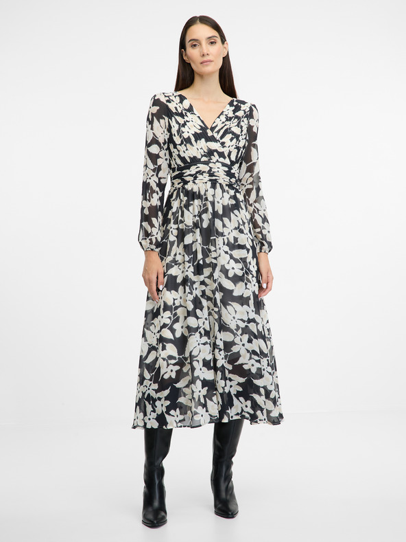 Orsay Crna ženska maxi haljina ORSAY