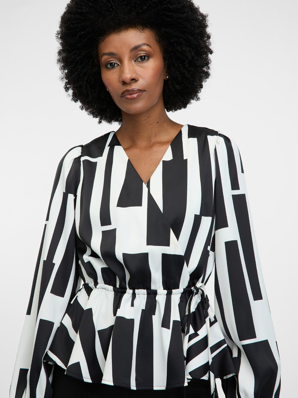 Orsay Crna ženska bluza s uzorkom ORSAY