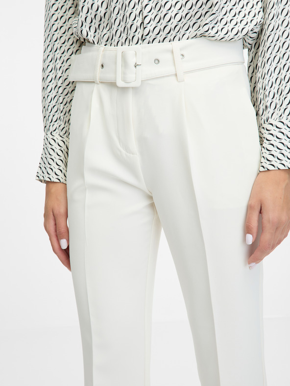 Orsay Krem ženske hlače ORSAY