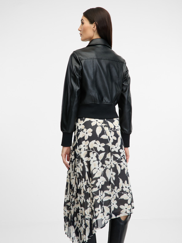 Orsay Crna ženska kožna jakna ORSAY