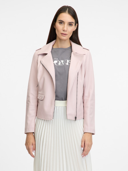 Orsay Svijetlo roza ženska kožna jakna ORSAY