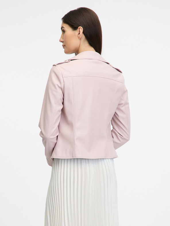 Orsay Svijetlo roza ženska kožna jakna ORSAY