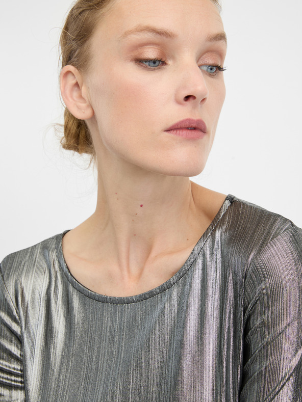 Orsay Srebrna ženska majica dugih rukava ORSAY