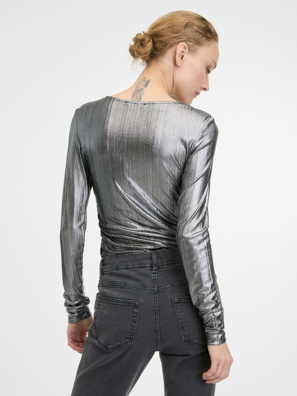 Orsay Srebrna ženska majica dugih rukava ORSAY