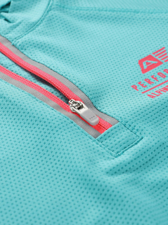 ALPINE PRO Zelena dječačka biciklistička majica Alpine Pro LATTERO koja se brzo suši