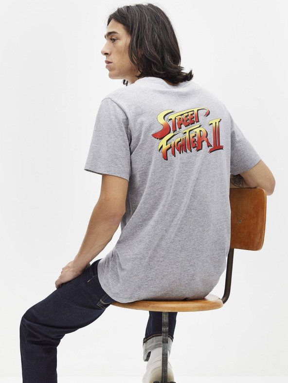 Celio Svijetlo siva majica kratkih rukava Celio Lsebar