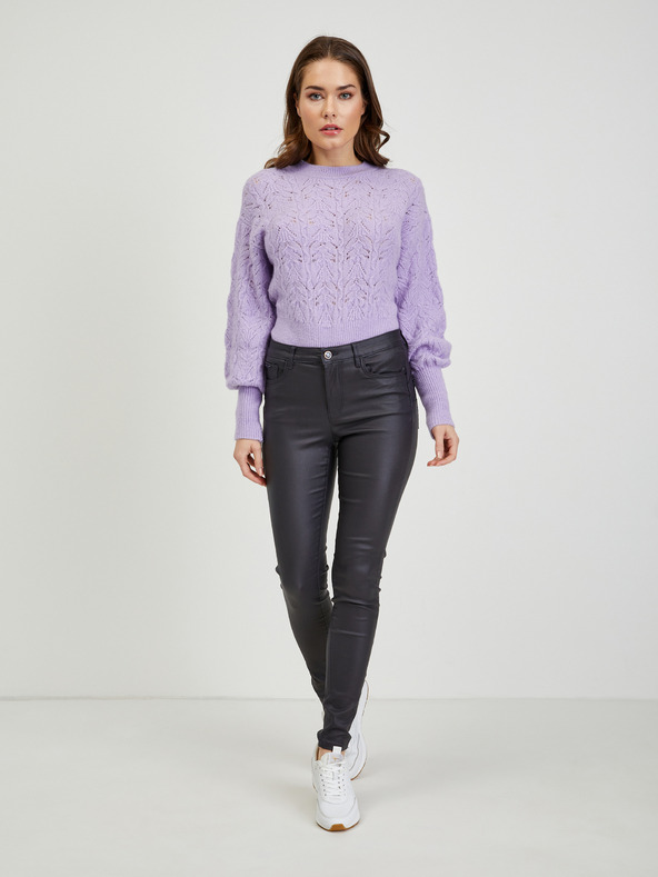 Orsay Tamnosive ženske hlače uskog kroja od umjetne kože ORSAY