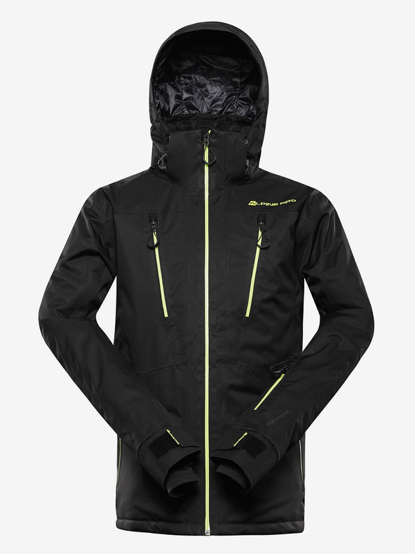 ALPINE PRO Muška skijaška jakna s ptx membranom ALPINE PRO REAM crna