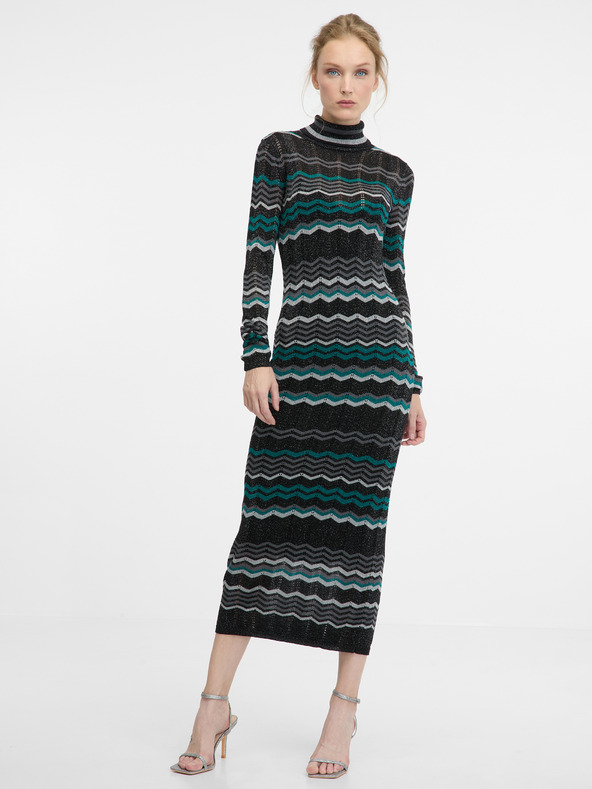 Orsay Crna ženska midi haljina ORSAY