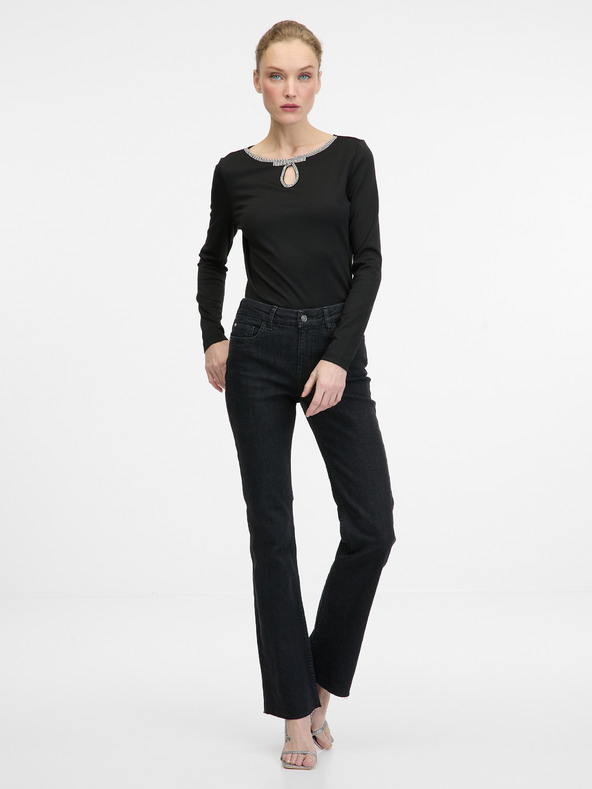 Orsay Crna ženska bluza s dugim rukavima ORSAY