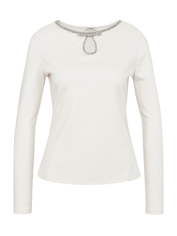 Orsay Krem ženska bluza s dugim rukavima ORSAY