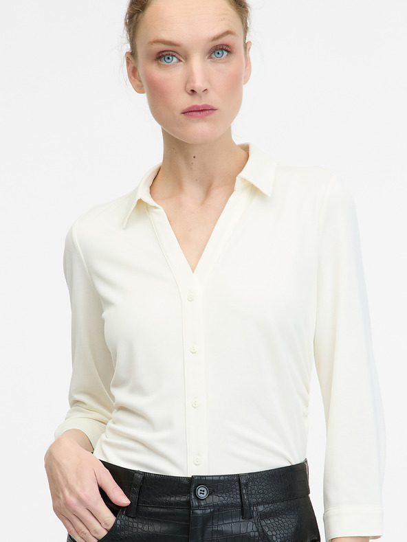 Orsay Krem ženska bluza s ORSAY kragnom