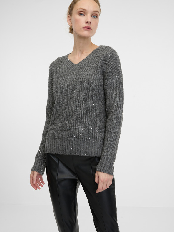 Orsay Crne ženske hlače od umjetne kože ORSAY