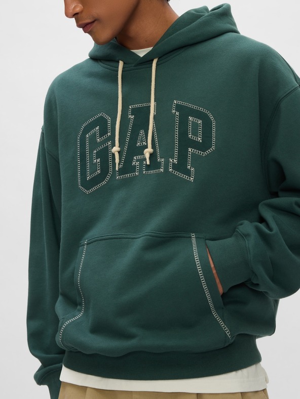 GAP Oversize majica s logotipom Stitch GAP