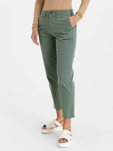 GAP Khaki hlače High Rise ravnog kroja GAP