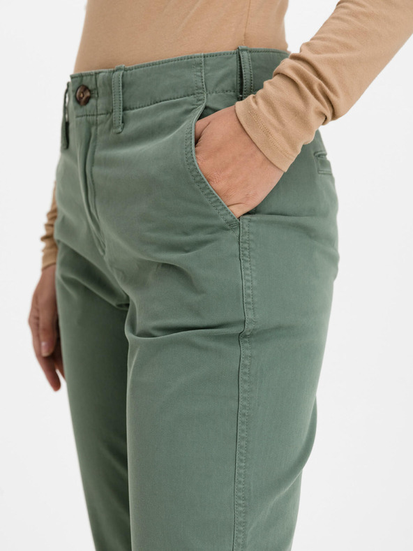 GAP Khaki hlače High Rise ravnog kroja GAP