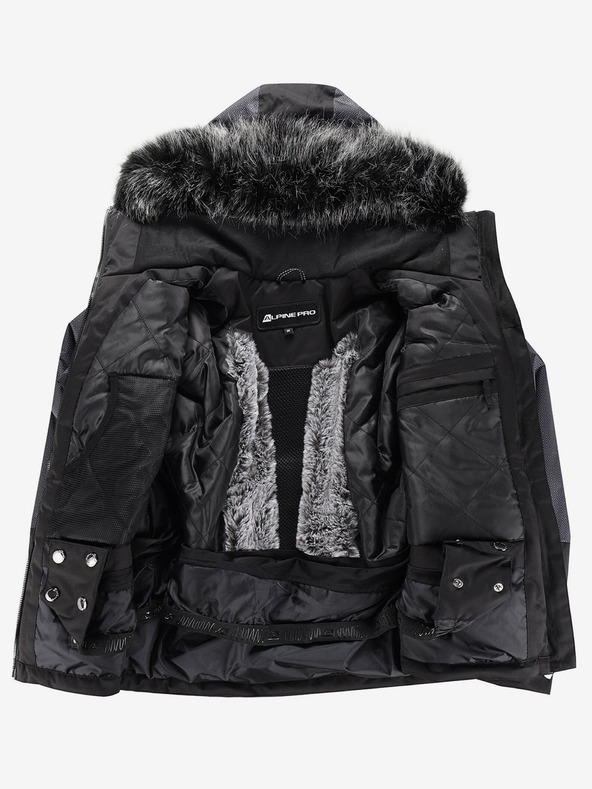 ALPINE PRO Crna ženska skijaška jakna s membranom PTX ALPINE PRO Olada