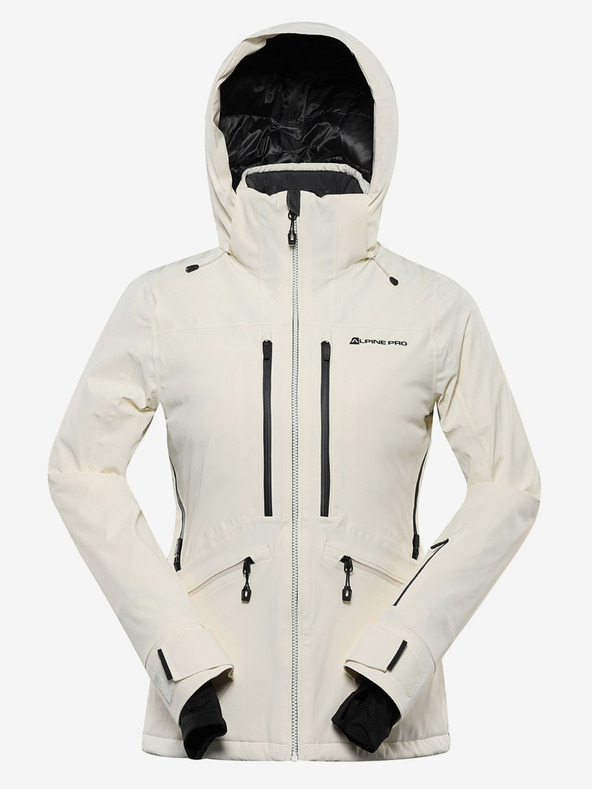 ALPINE PRO Ženska skijaška jakna s membranom ptx snow ALPINE PRO REASA creme