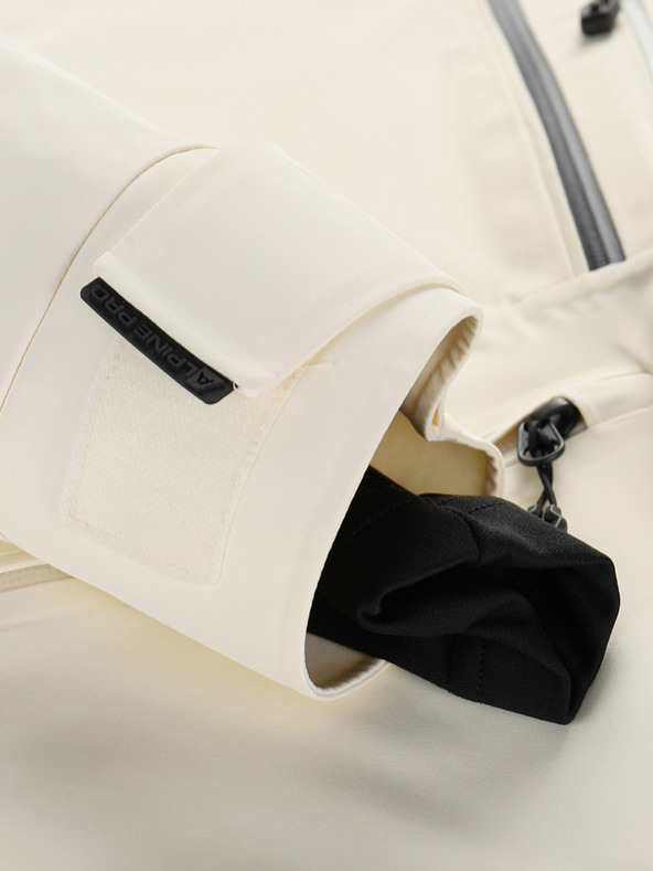 ALPINE PRO Ženska skijaška jakna s membranom ptx snow ALPINE PRO REASA creme