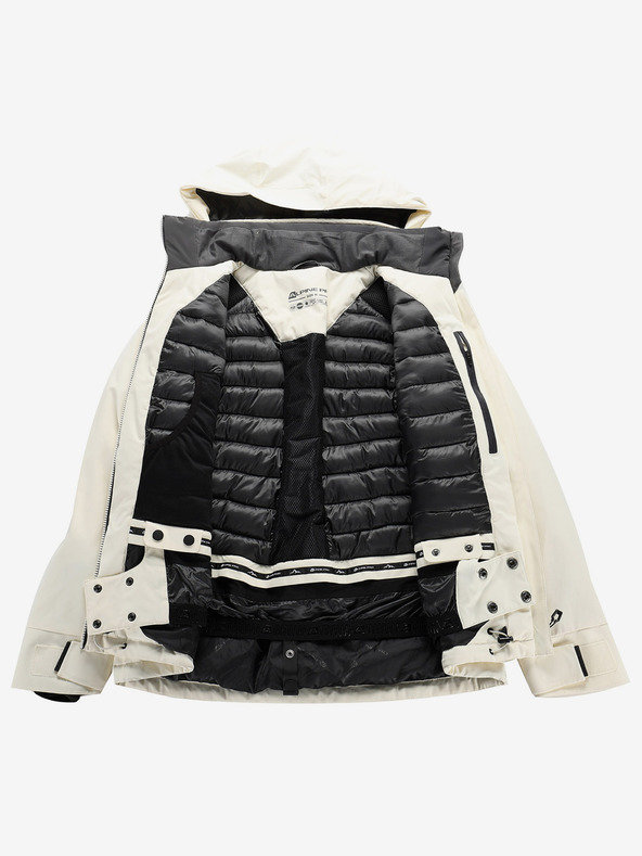 ALPINE PRO Ženska skijaška jakna s membranom ptx snow ALPINE PRO REASA creme