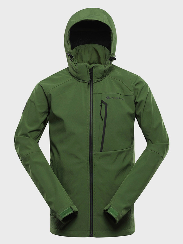ALPINE PRO Zelena muška softshell jakna s Alpine Pro Hoor membranom