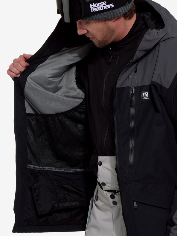 Horsefeathers Jakna Halen II - crno/željezno Horsefeathers