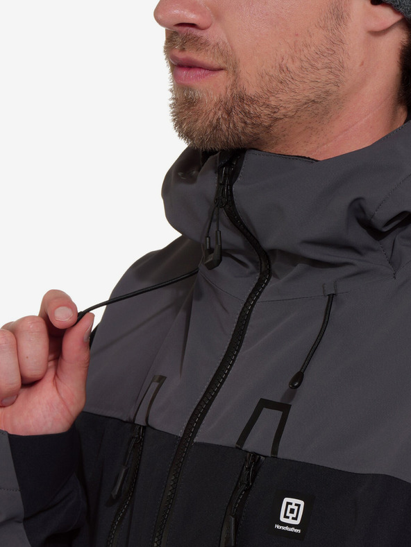 Horsefeathers Jakna Halen II - crno/željezno Horsefeathers