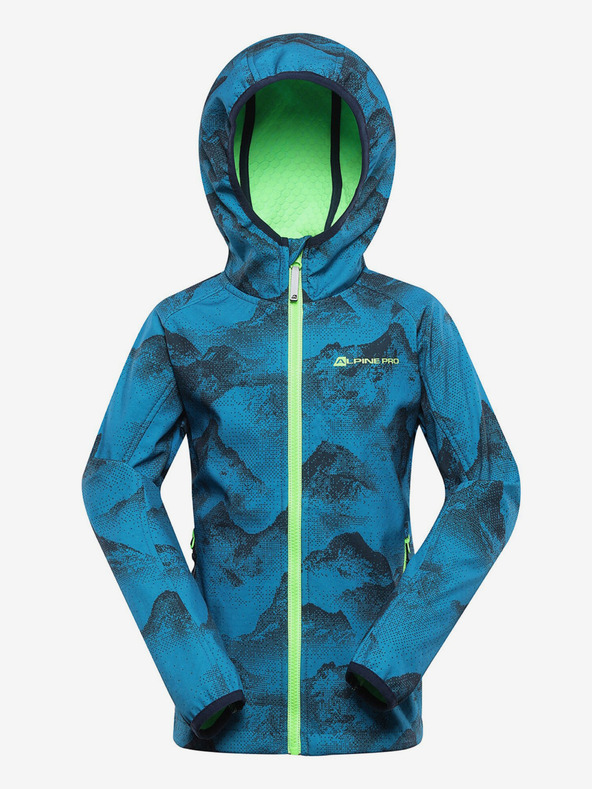 ALPINE PRO Plava dječja softshell jakna s Alpine Pro Ezoro membranom