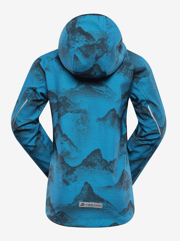 ALPINE PRO Plava dječja softshell jakna s Alpine Pro Ezoro membranom