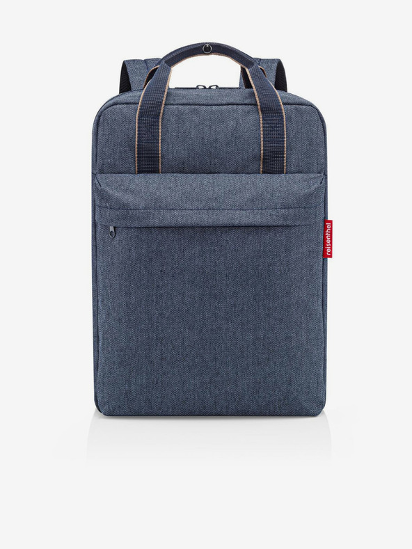 Reisenthel Tamnoplavi muški ruksak Reisenthel Allday Backpack M Herringbone Dark Blue