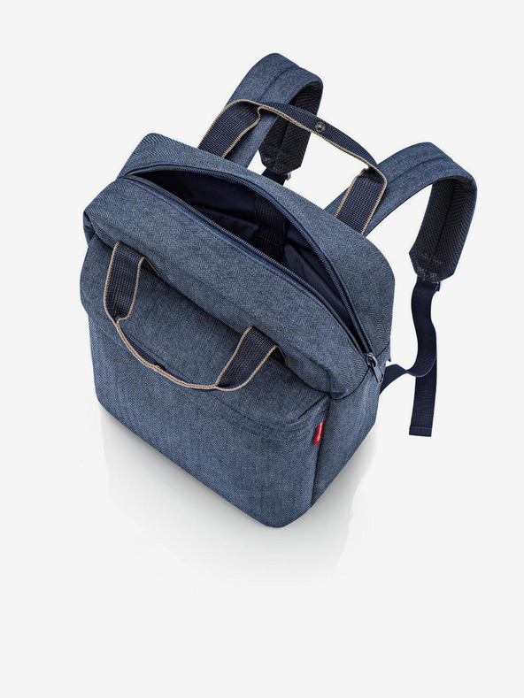 Reisenthel Tamnoplavi muški ruksak Reisenthel Allday Backpack M Herringbone Dark Blue