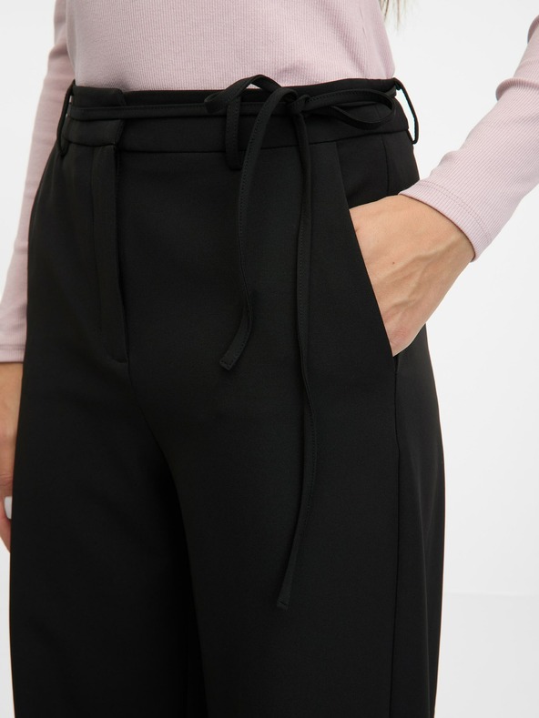 Orsay Crne ženske široke hlače ORSAY