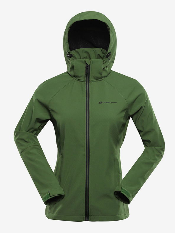 ALPINE PRO Zelena ženska softshell jakna s Alpine Pro Hoora membranom