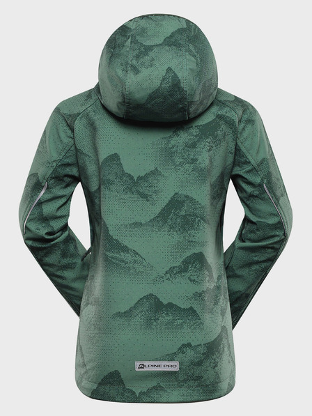 ALPINE PRO Zelena dječja softshell jakna s Alpine Pro Ezoro membranom