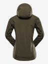 ALPINE PRO Tamnozelena ženska softshell jakna s Alpine Pro Jerda membranom