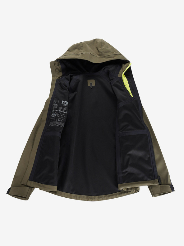 ALPINE PRO Tamnozelena ženska softshell jakna s Alpine Pro Jerda membranom