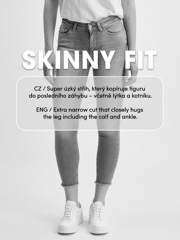 Orsay Svijetloplave ženske skinny fit traperice ORSAY