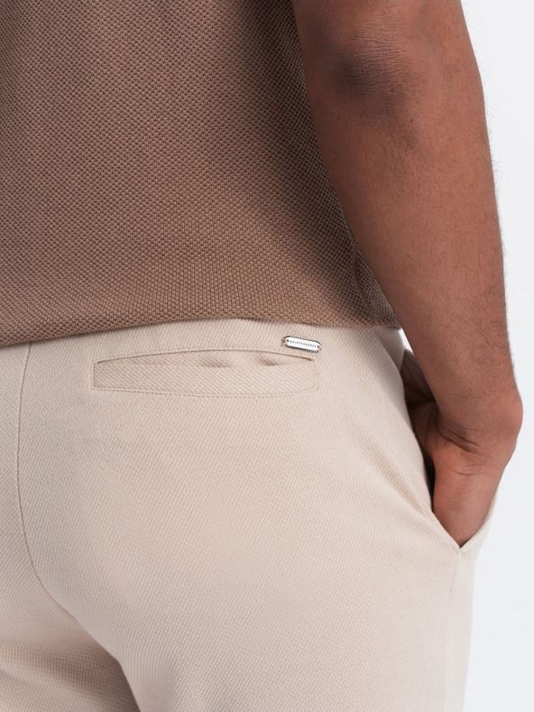 Ombre Clothing Bež muške mrkva hlače Ombre Clothing