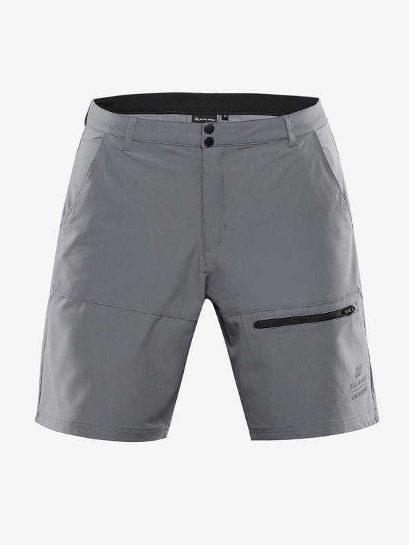 ALPINE PRO Muške softshell kratke hlače ALPINE PRO BAK dimljeni biser