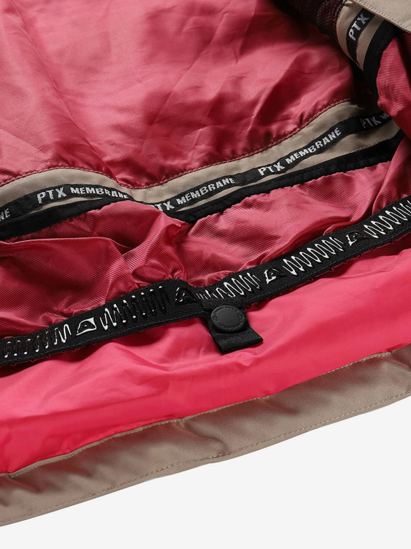 ALPINE PRO Ženska skijaška jakna s ptx membranom ALPINE PRO FERERA creme